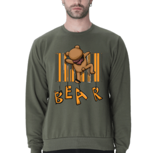 Barcode Bear Buddy || Premium Streetwear Sweatshirt ||