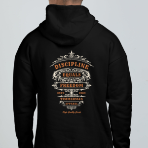 Discipline Equals Freedom || Premium Streetwear Oversized Hooded Sweatshirt ||