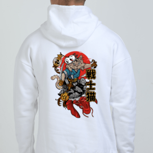Neko Warrior || Premium Streetwear Oversized Hooded Sweatshirt ||