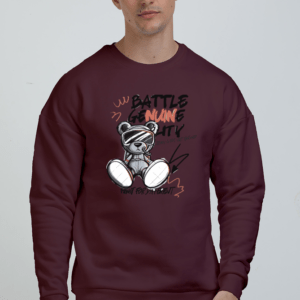 Battle Bear || Premium Streetwear Oversized Sweatshirt ||