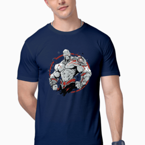 The Invincible Warrior || Premium Streetwear Supima Half T-shirt ||