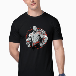 The Invincible Warrior || Premium Streetwear Supima Half T-shirt ||
