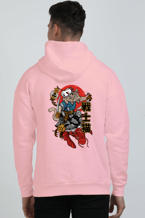 Neko Warrior || Premium Streetwear Oversized Hooded Sweatshirt ||