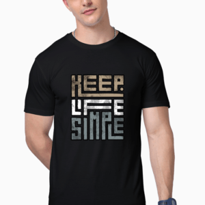 Keep Life Simple || Premium  Streetwear Supima Half T-shirt ||