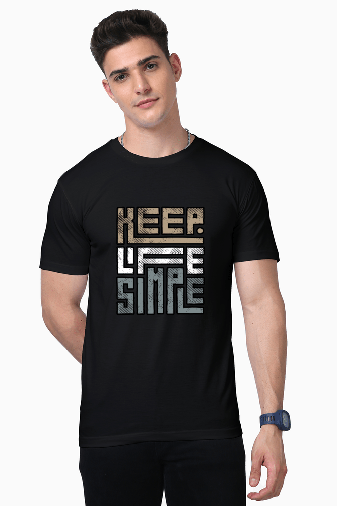Keep Life Simple || Premium Streetwear Supima Half T-shirt || - Image 6