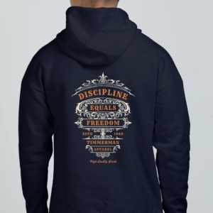 Discipline Equals Freedom || Premium Streetwear Oversized Hooded Sweatshirt ||