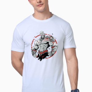 The Invincible Warrior || Premium Streetwear Supima Half T-shirt ||