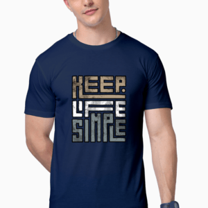 Keep Life Simple || Premium  Streetwear Supima Half T-shirt ||
