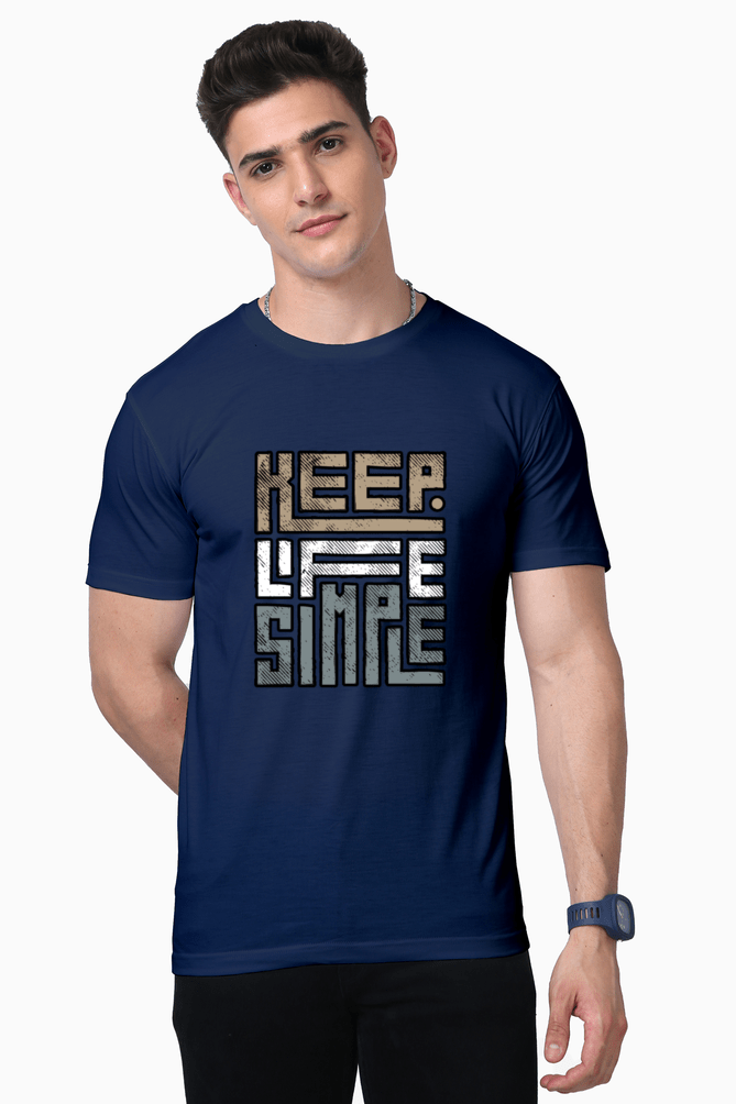 Keep Life Simple || Premium Streetwear Supima Half T-shirt || - Image 18