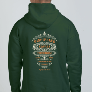 Discipline Equals Freedom || Premium Streetwear Oversized Hooded Sweatshirt ||