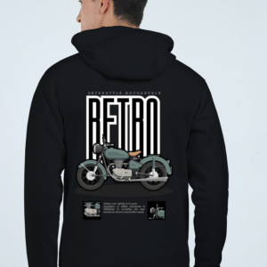 RetroStyle Unisex Heavyweight Zip Hoodie | Premium 400 GSM Streetwear for Ultimate styling and Warmth