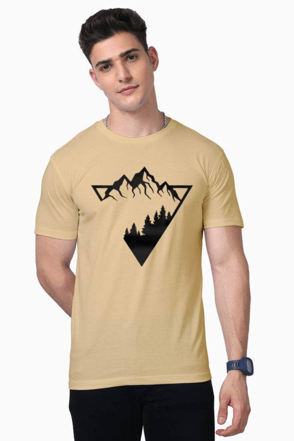 Nature's Edge || Premium Streetwear Supima Half T-shirt ||