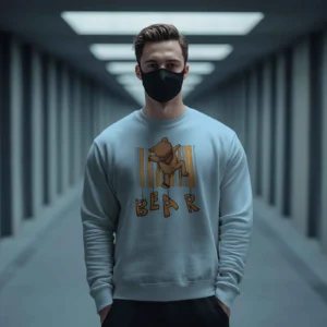 Barcode Bear Buddy || Premium Streetwear Sweatshirt ||