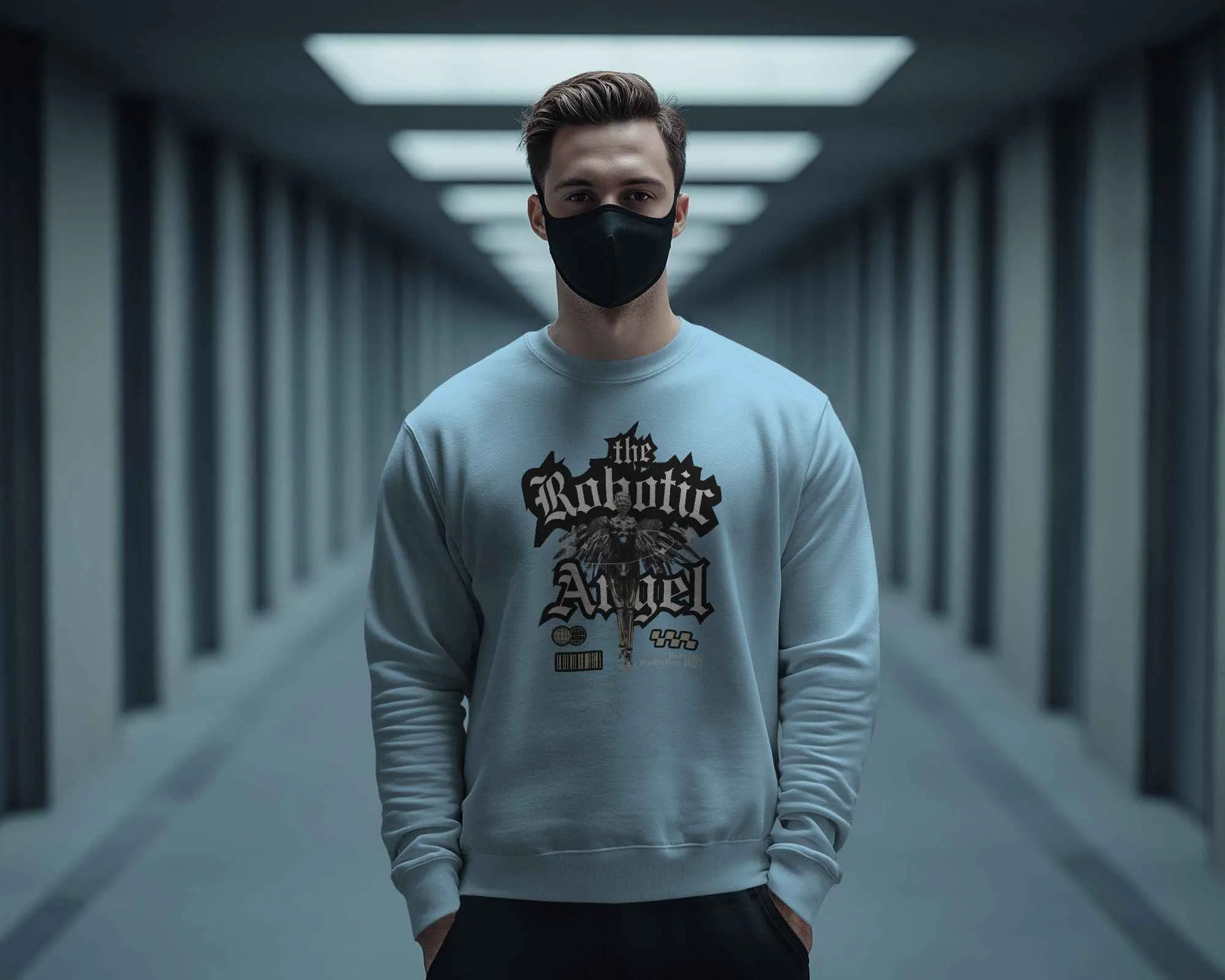 The Robotic Angel || Premium Streetwear Sweatshirt - Image 3