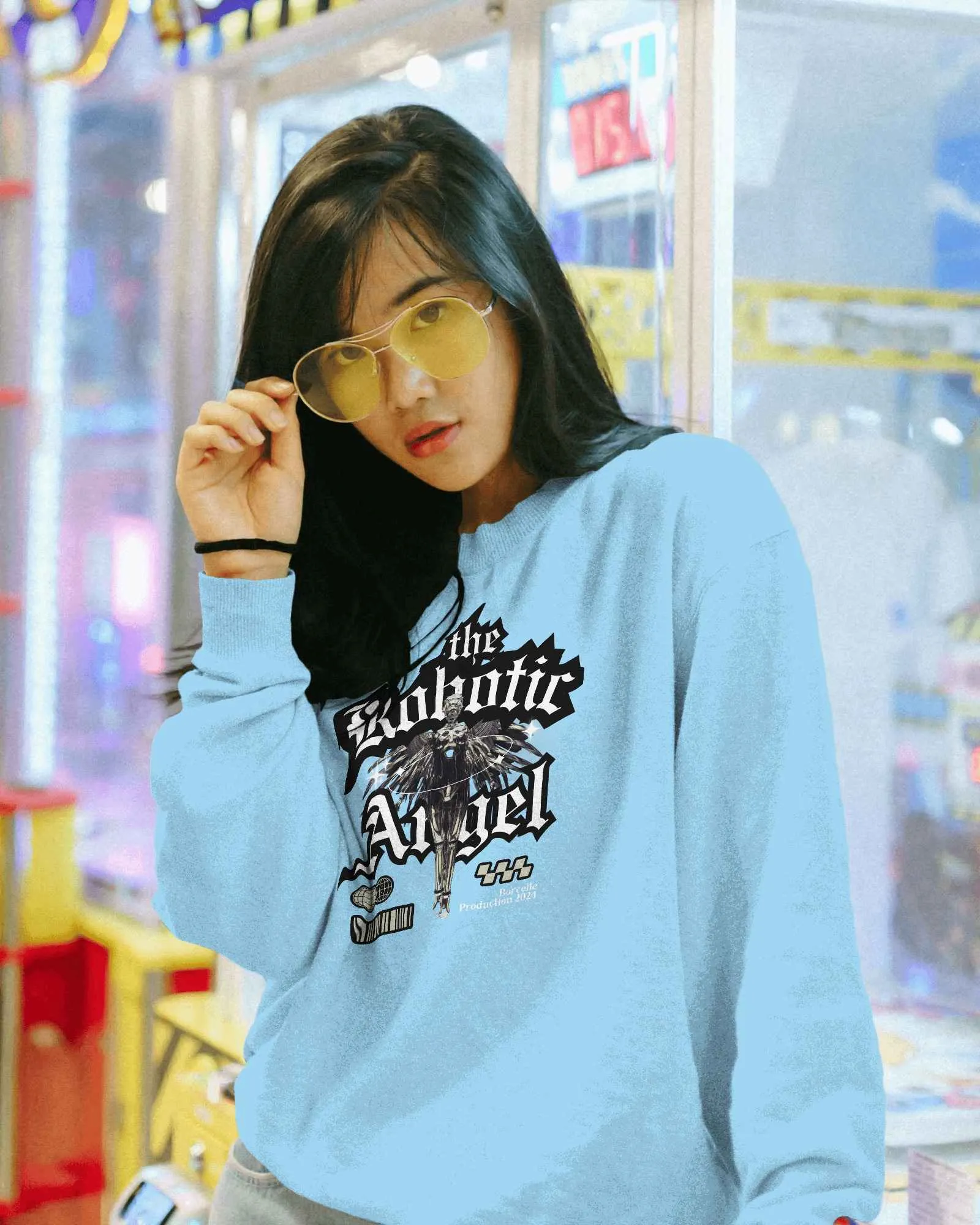 The Robotic Angel || Premium Streetwear Sweatshirt - Image 5