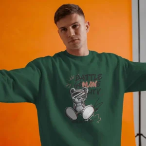 Battle Bear || Premium Streetwear Oversized Sweatshirt ||