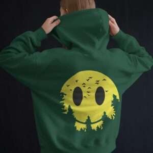 Smilely SunForest || Streetwear Premium Hooded Sweatshirt ||