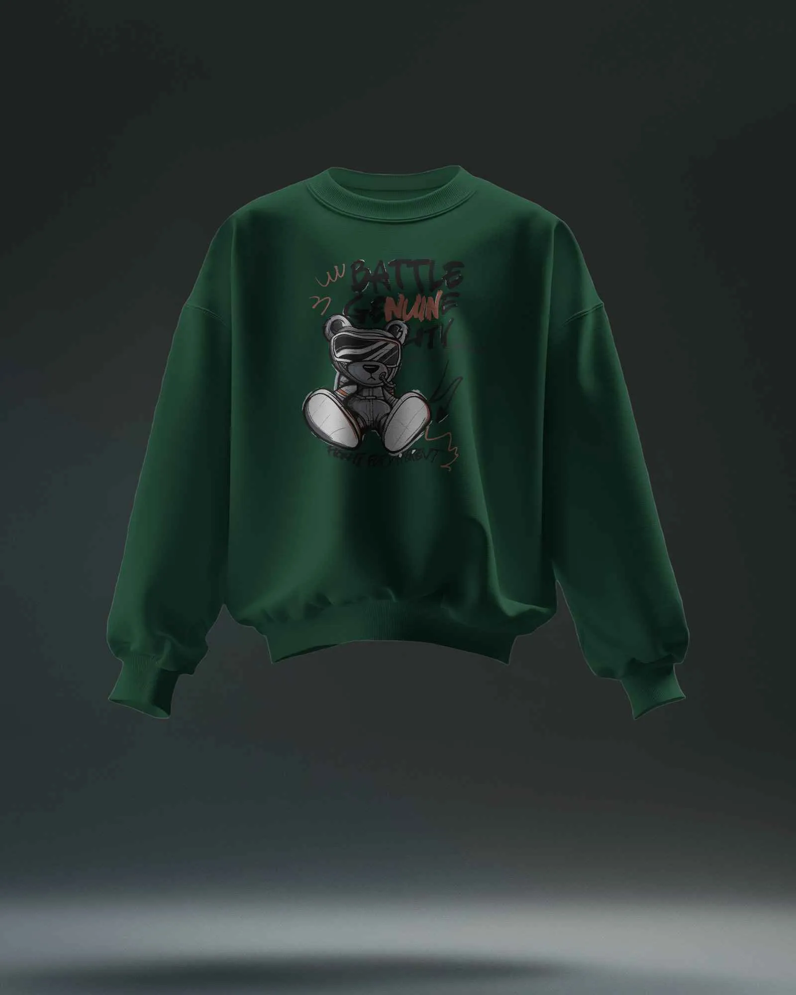 Battle Bear || Premium Streetwear Oversized Sweatshirt || - Image 8