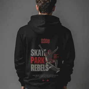 Defying Gravity With Skates || Premium Streetwear Heavyweight Zip Hoodie ||