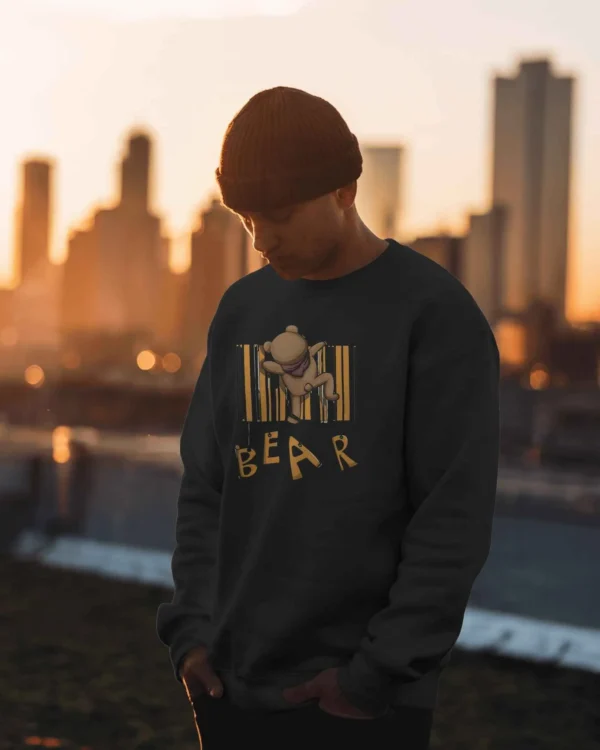 Barcode Bear Buddy || Premium Streetwear Sweatshirt ||