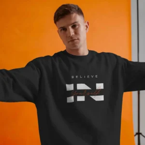 Believe In Yourself Quote || Premium Streetwear Oversized Sweatshirt ||