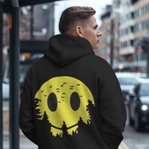 Smilely SunForest || Streetwear Premium Hooded Sweatshirt ||