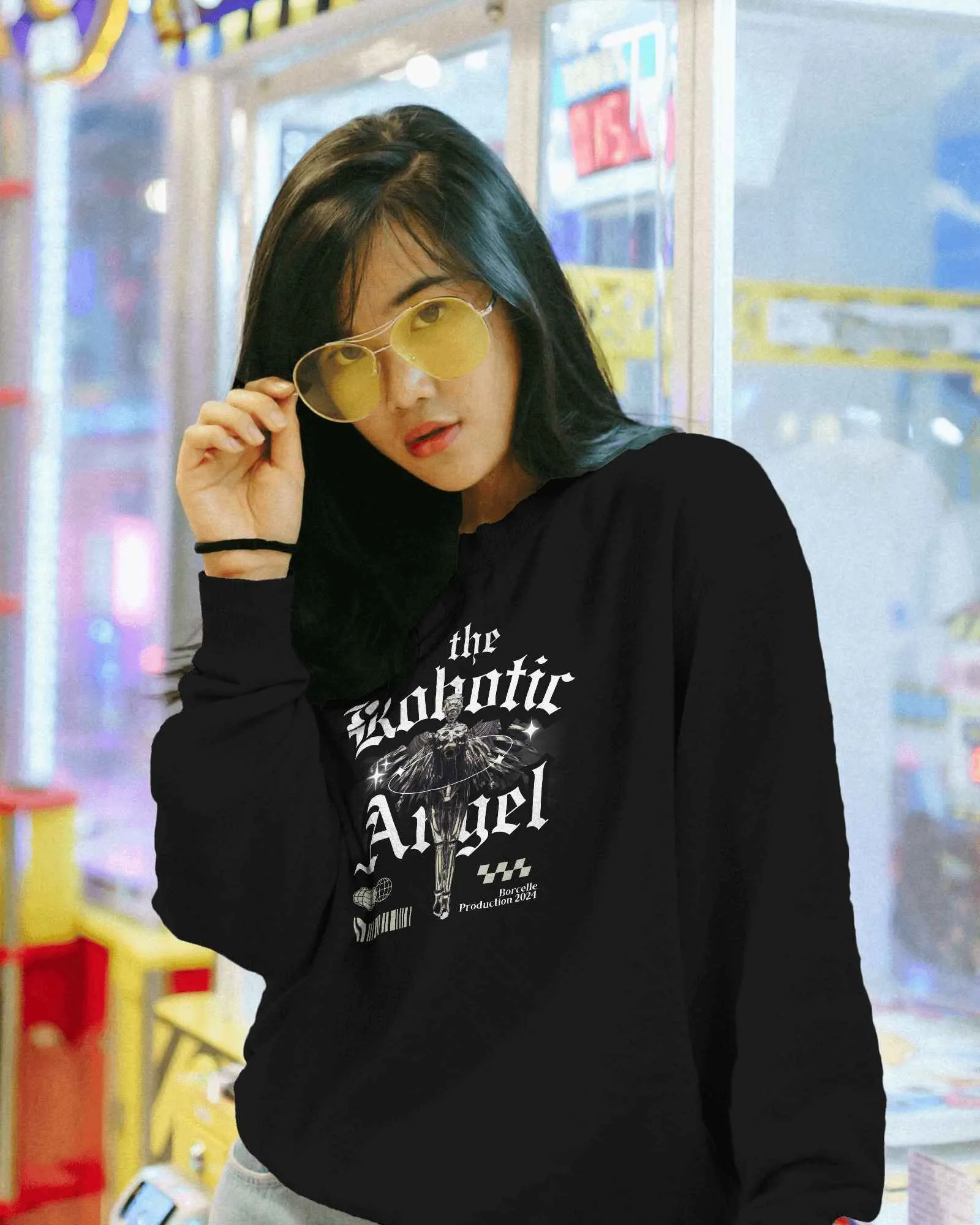 The Robotic Angel || Premium Streetwear Sweatshirt - Image 10