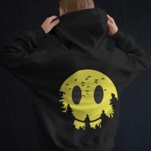 Smilely SunForest || Streetwear Premium Hooded Sweatshirt ||