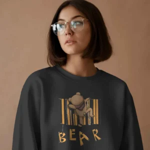 Barcode Bear Buddy || Premium Streetwear Sweatshirt ||