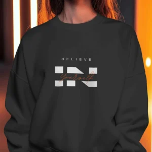 Believe In Yourself Quote || Premium Streetwear Oversized Sweatshirt ||
