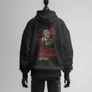 It's Just a Flesh Wound || Premium Streetwear Heavyweight Zip Hoodie ||