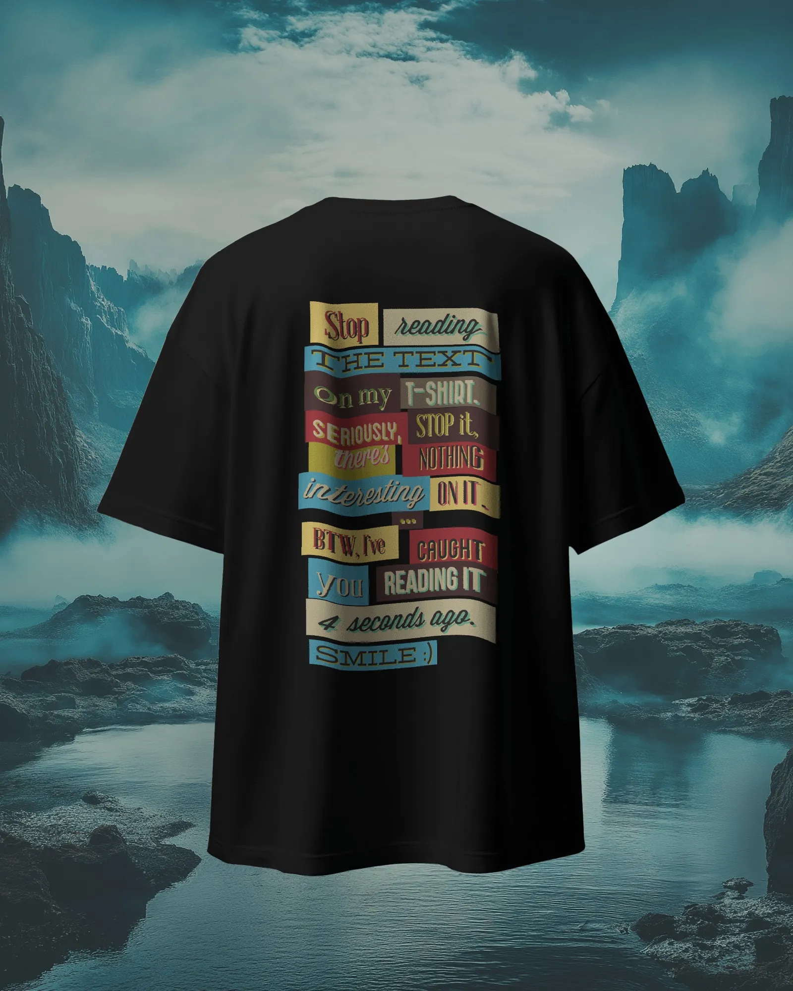 Caught You Reading || Premium Streetwear Oversized T-shirt || - Image 3