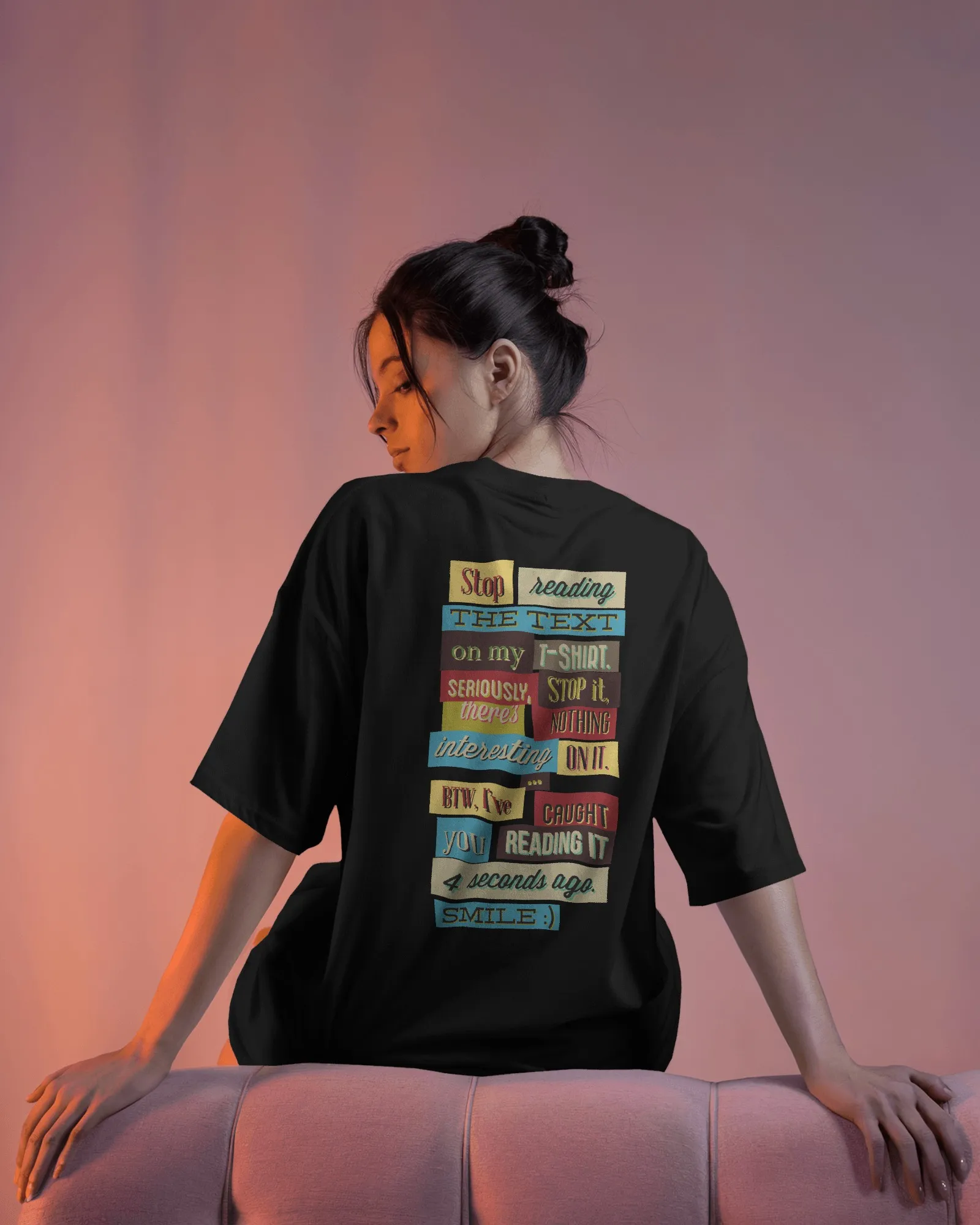 Caught You Reading || Premium Streetwear Oversized T-shirt || - Image 8