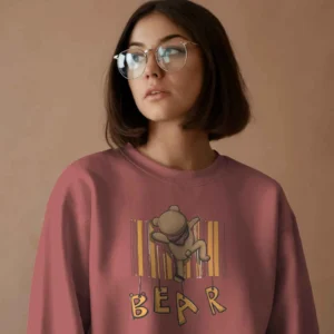 Barcode Bear Buddy || Premium Streetwear Sweatshirt ||