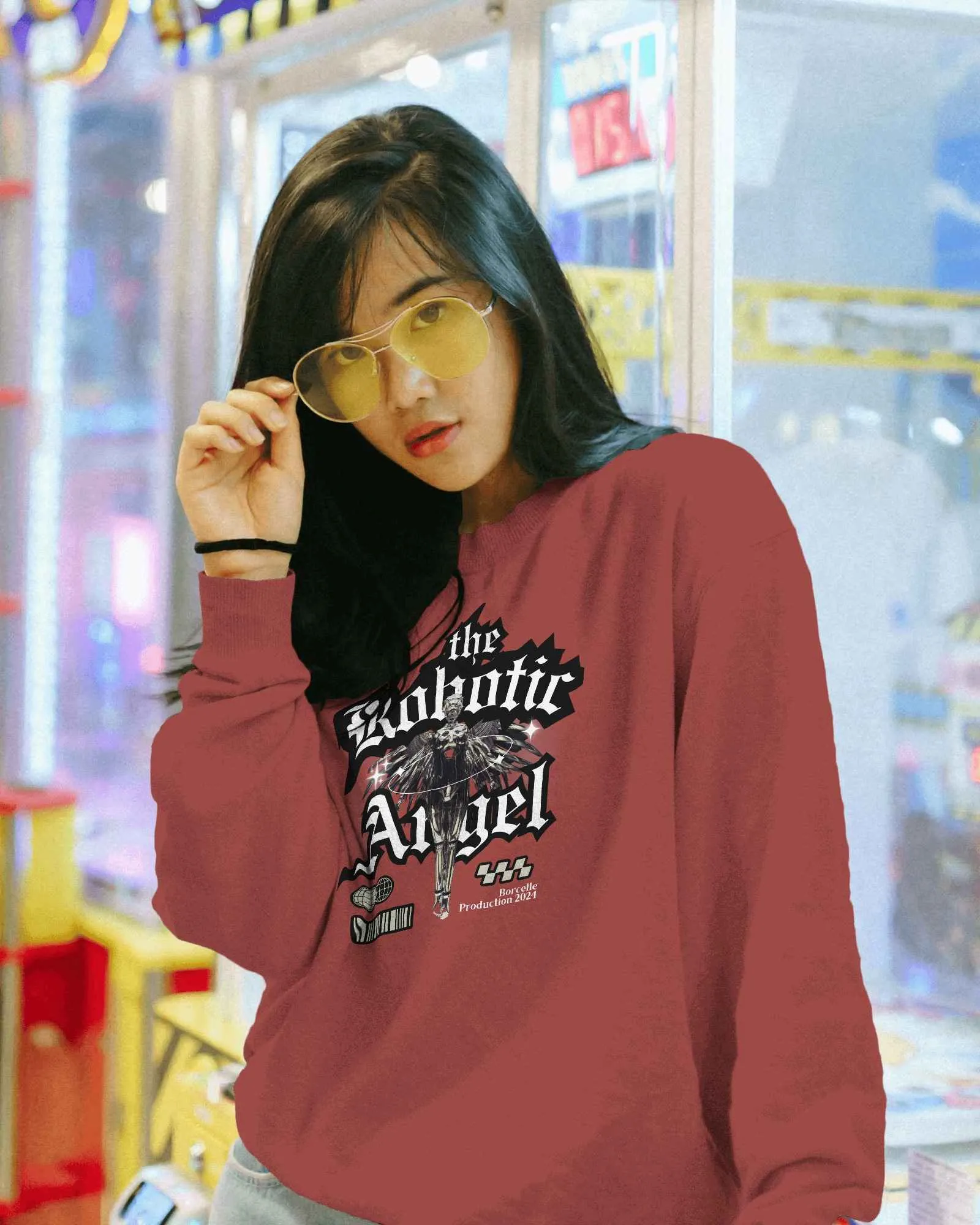 The Robotic Angel || Premium Streetwear Sweatshirt - Image 19