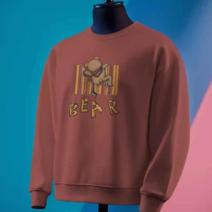 Barcode Bear Buddy || Premium Streetwear Sweatshirt ||