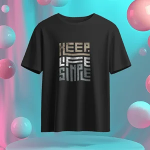 Keep Life Simple || Premium  Streetwear Supima Half T-shirt ||