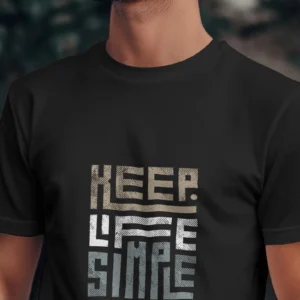 Keep Life Simple || Premium  Streetwear Supima Half T-shirt ||