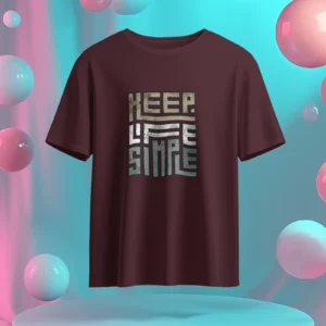 Keep Life Simple || Premium  Streetwear Supima Half T-shirt ||