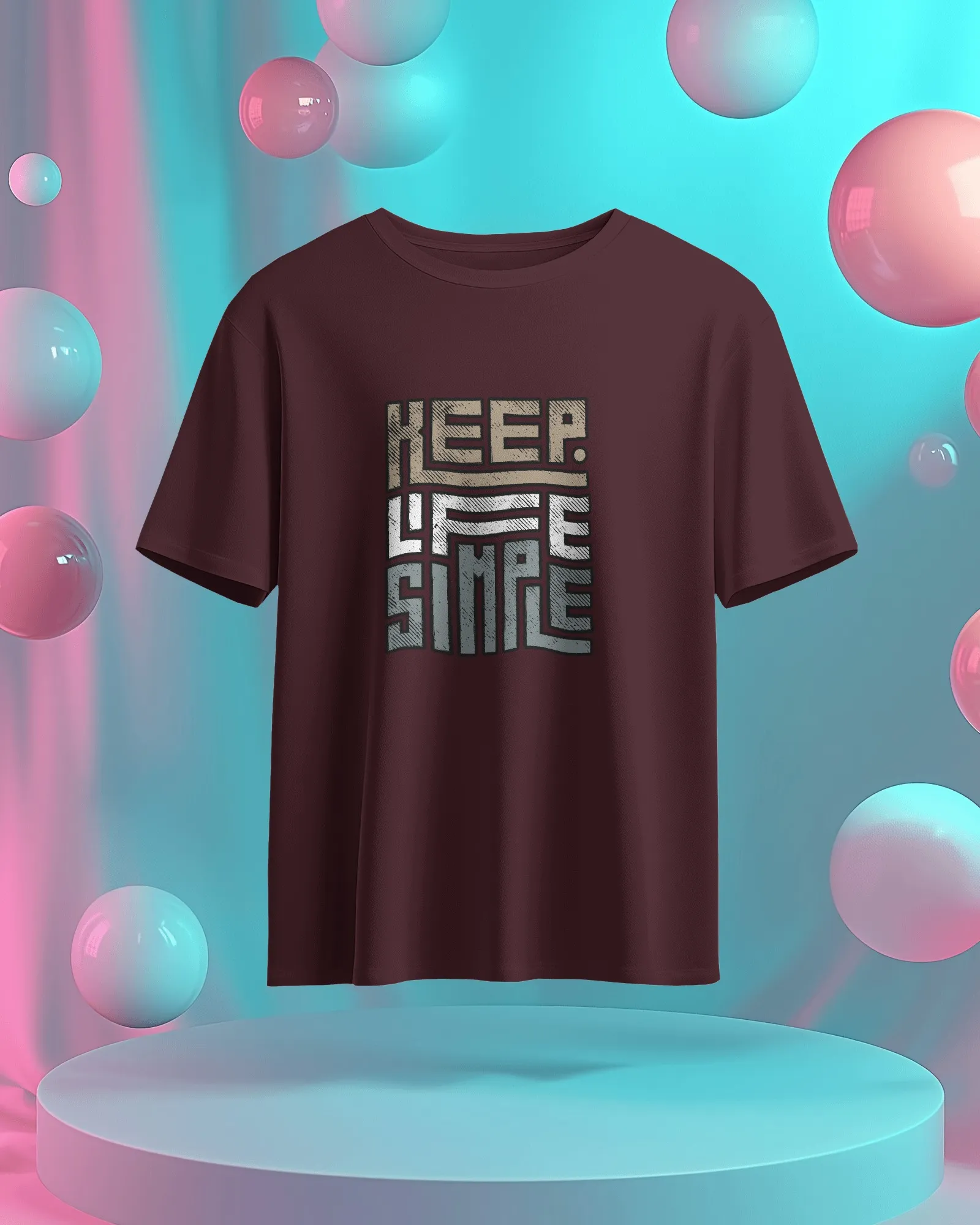 Keep Life Simple || Premium Streetwear Supima Half T-shirt || - Image 9