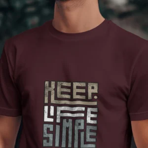 Keep Life Simple || Premium  Streetwear Supima Half T-shirt ||