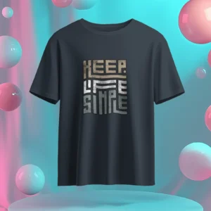 Keep Life Simple || Premium  Streetwear Supima Half T-shirt ||