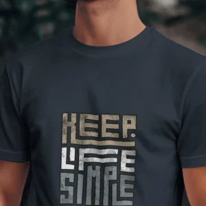 Keep Life Simple || Premium  Streetwear Supima Half T-shirt ||