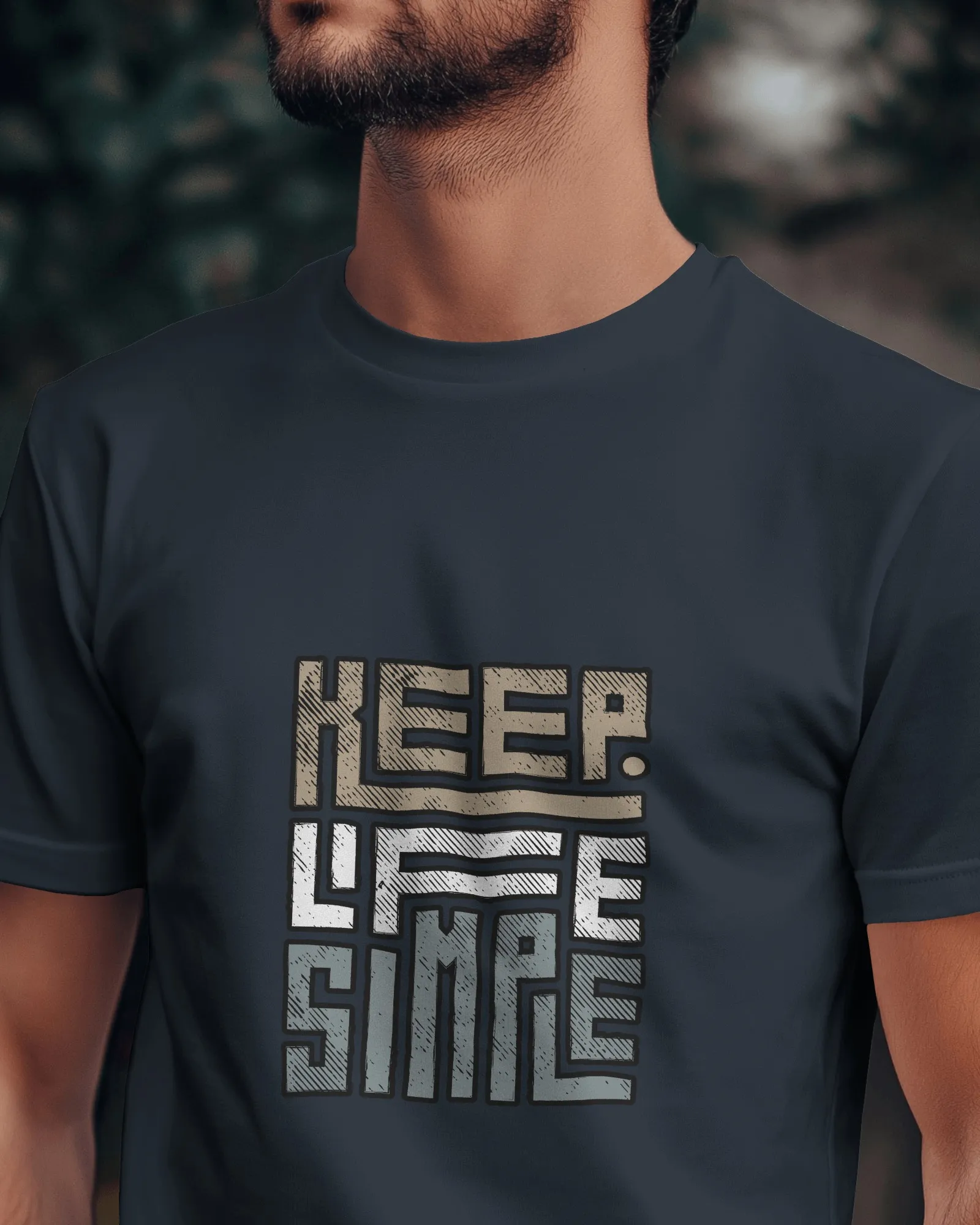 Keep Life Simple || Premium Streetwear Supima Half T-shirt || - Image 19