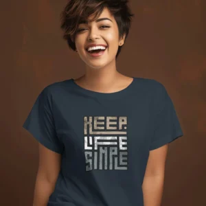 Keep Life Simple || Premium  Streetwear Supima Half T-shirt ||