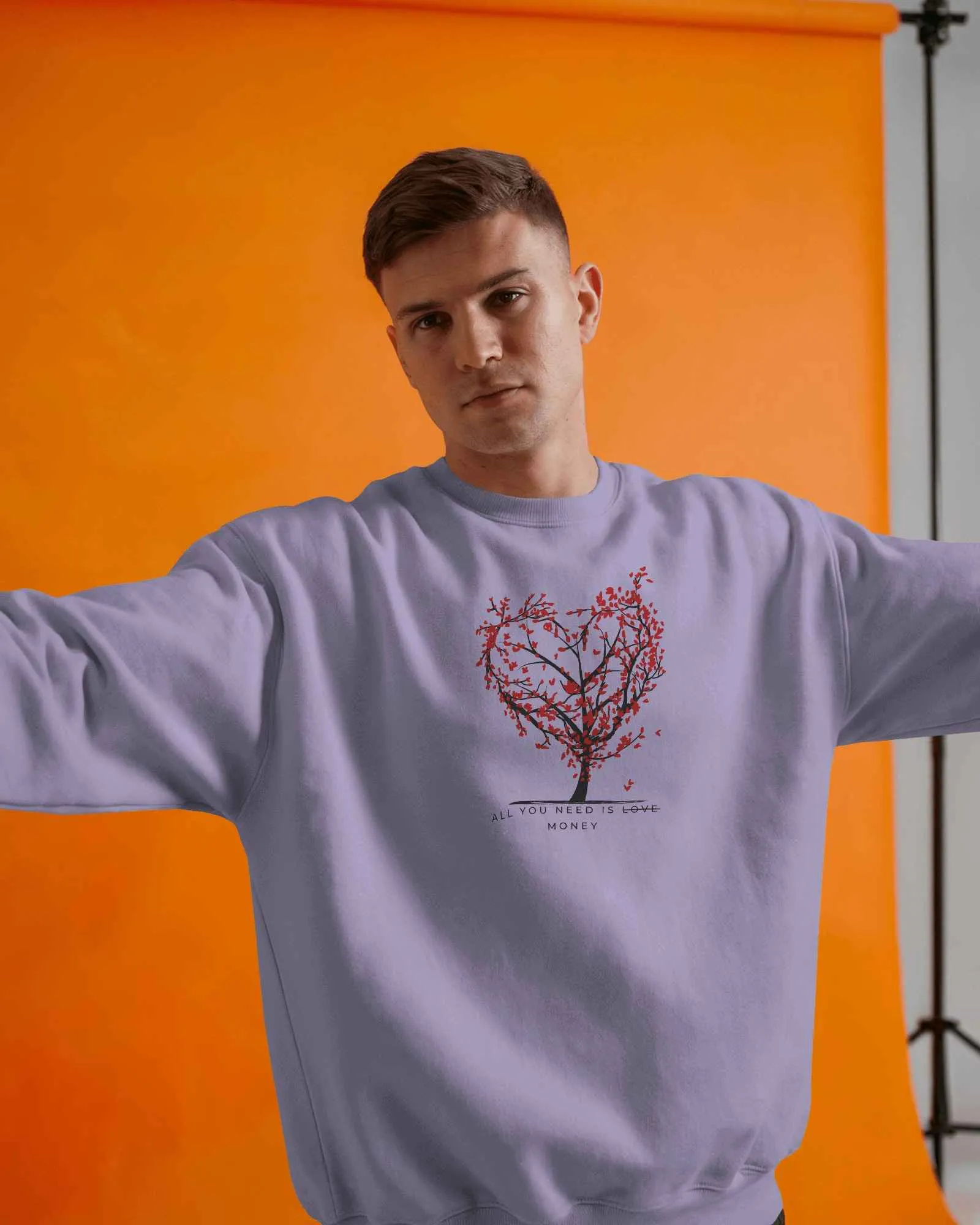 All You Need Is Money || Premium Streetwear Oversized Sweatshirt || - Image 2