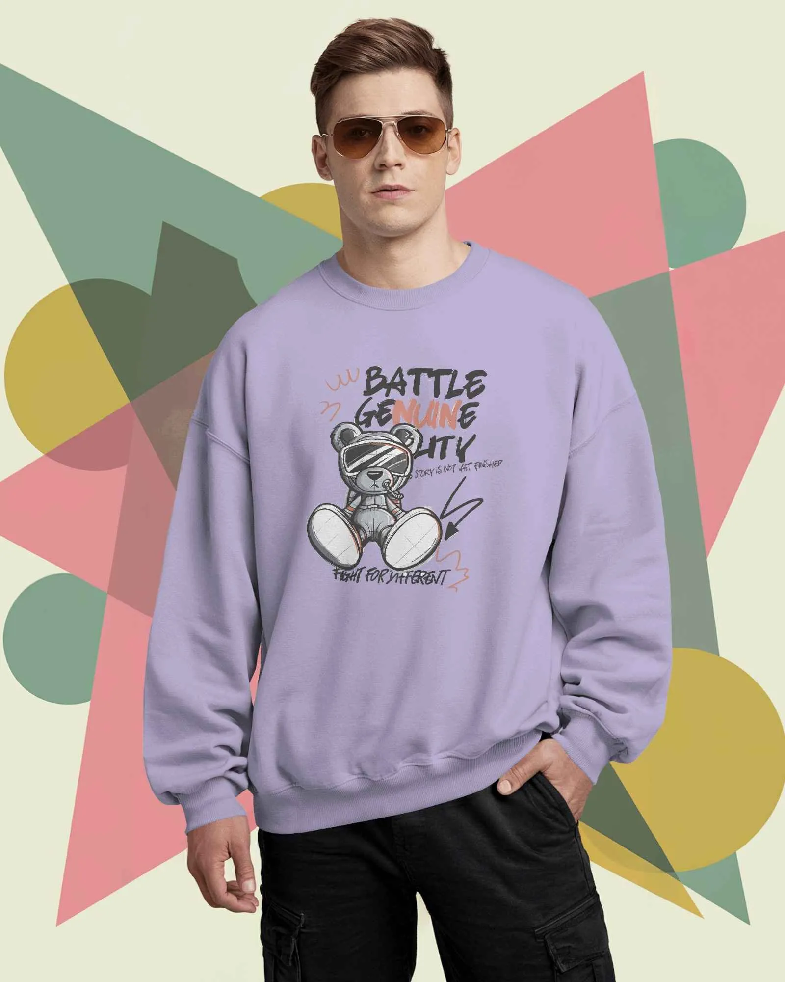 Battle Bear || Premium Streetwear Oversized Sweatshirt || - Image 10