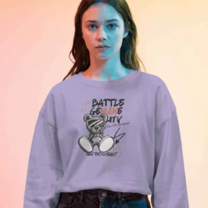 Battle Bear || Premium Streetwear Oversized Sweatshirt ||