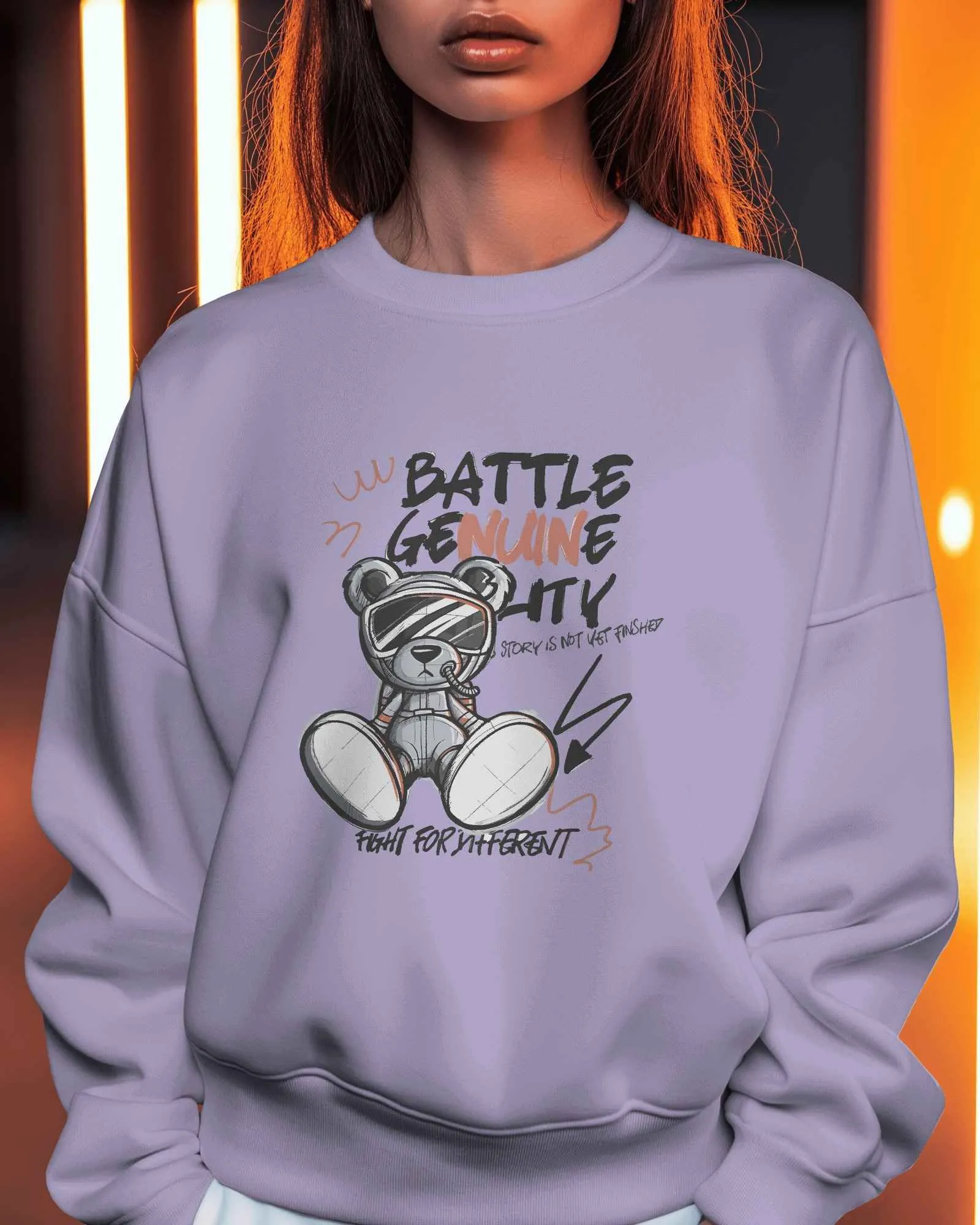 Battle Bear || Premium Streetwear Oversized Sweatshirt || - Image 12