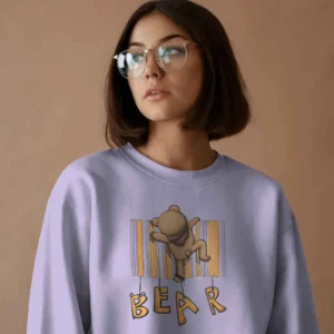 Barcode Bear Buddy || Premium Streetwear Sweatshirt ||